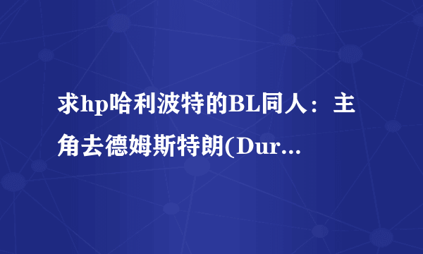 求hp哈利波特的BL同人：主角去德姆斯特朗(Durmstrang)上学的