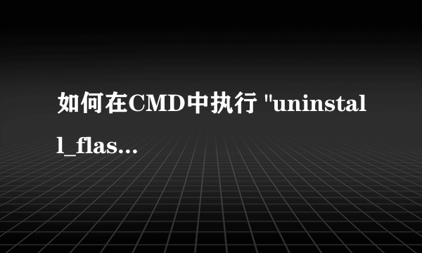 如何在CMD中执行 