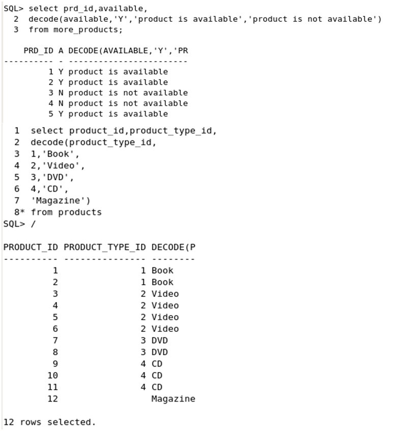 Oracle DECODE函数的用法详解？