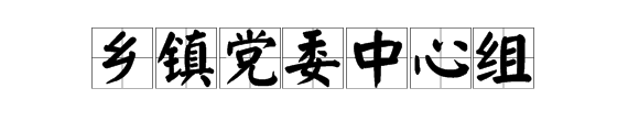 “乡镇党委中心组”是什么意思？