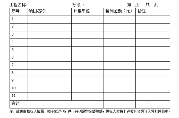 暂列金是否计取规费税金