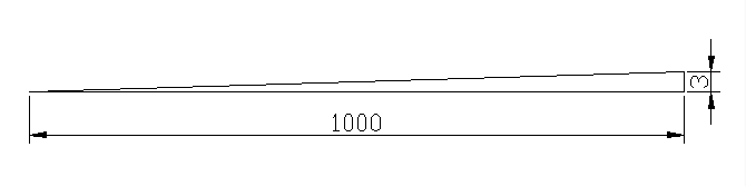 建筑排水0.003的坡度十米的长，度坡度应该是多少