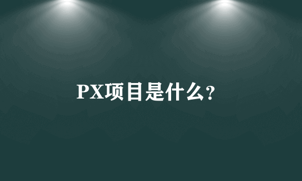 PX项目是什么？