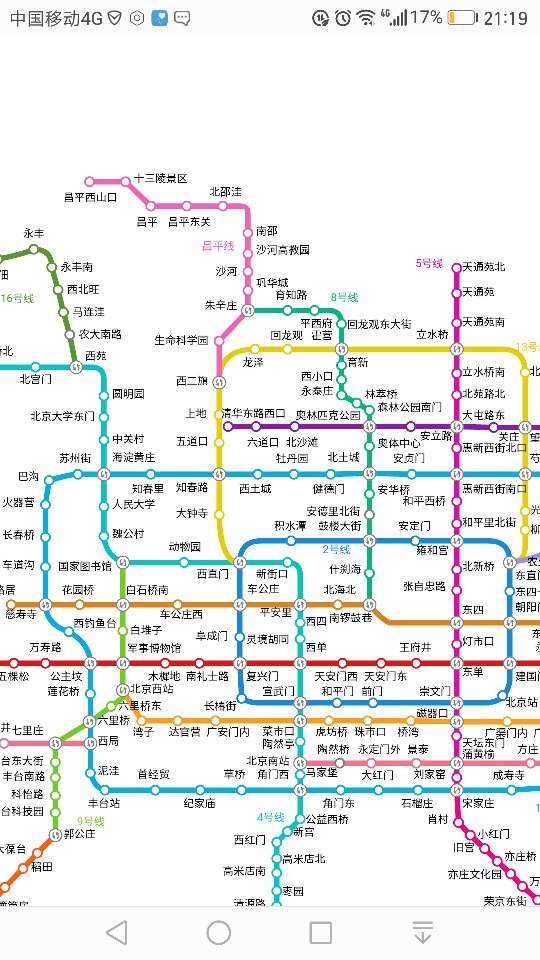 北京地铁10号线路线图