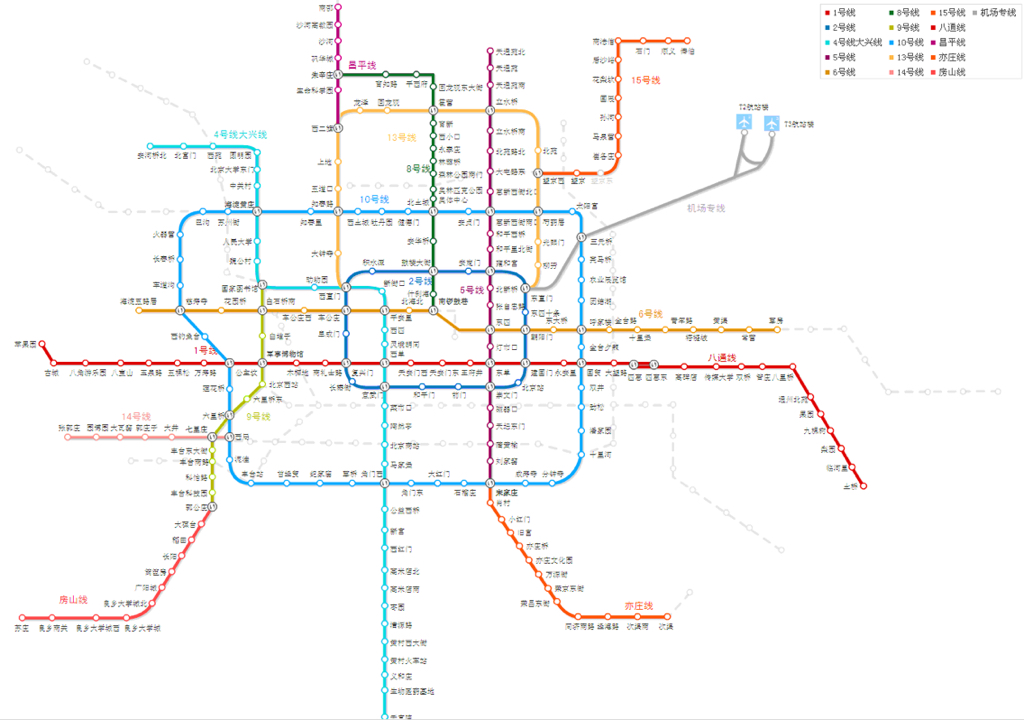 北京地铁线路图2016最新版高清的