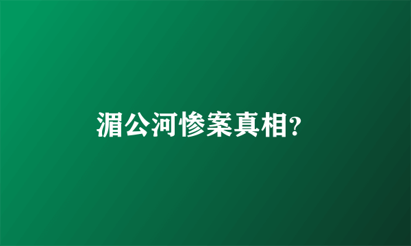 湄公河惨案真相？