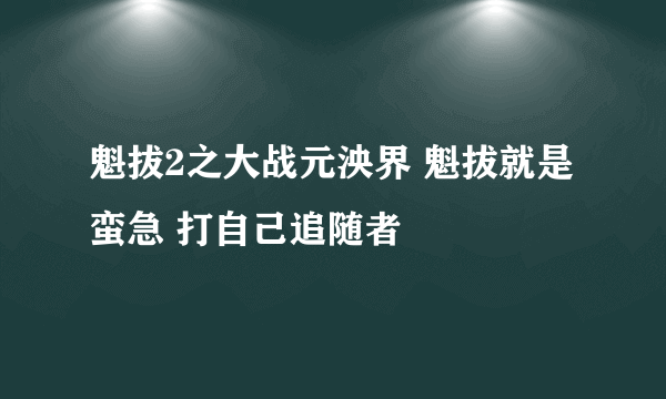 魁拔2之大战元泱界 魁拔就是蛮急 打自己追随者